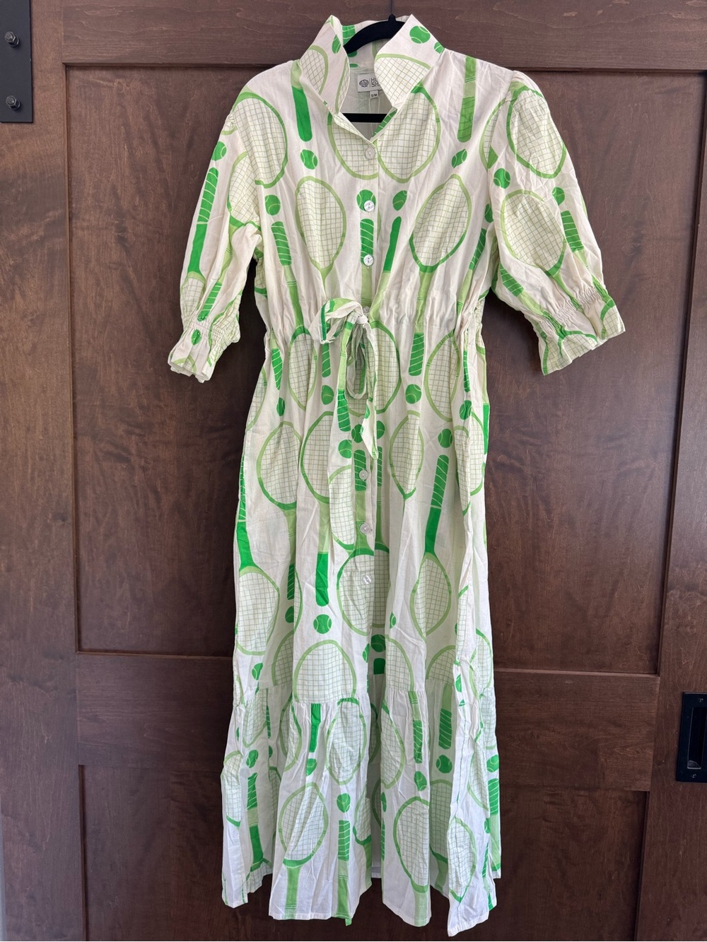 NWT Holly Shea Tennis Racket Print Dress